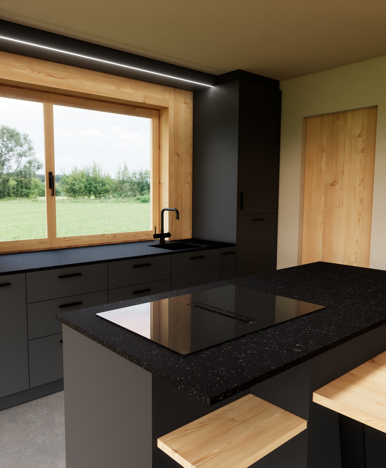 3D-Visualisierung der geplanten Küche
